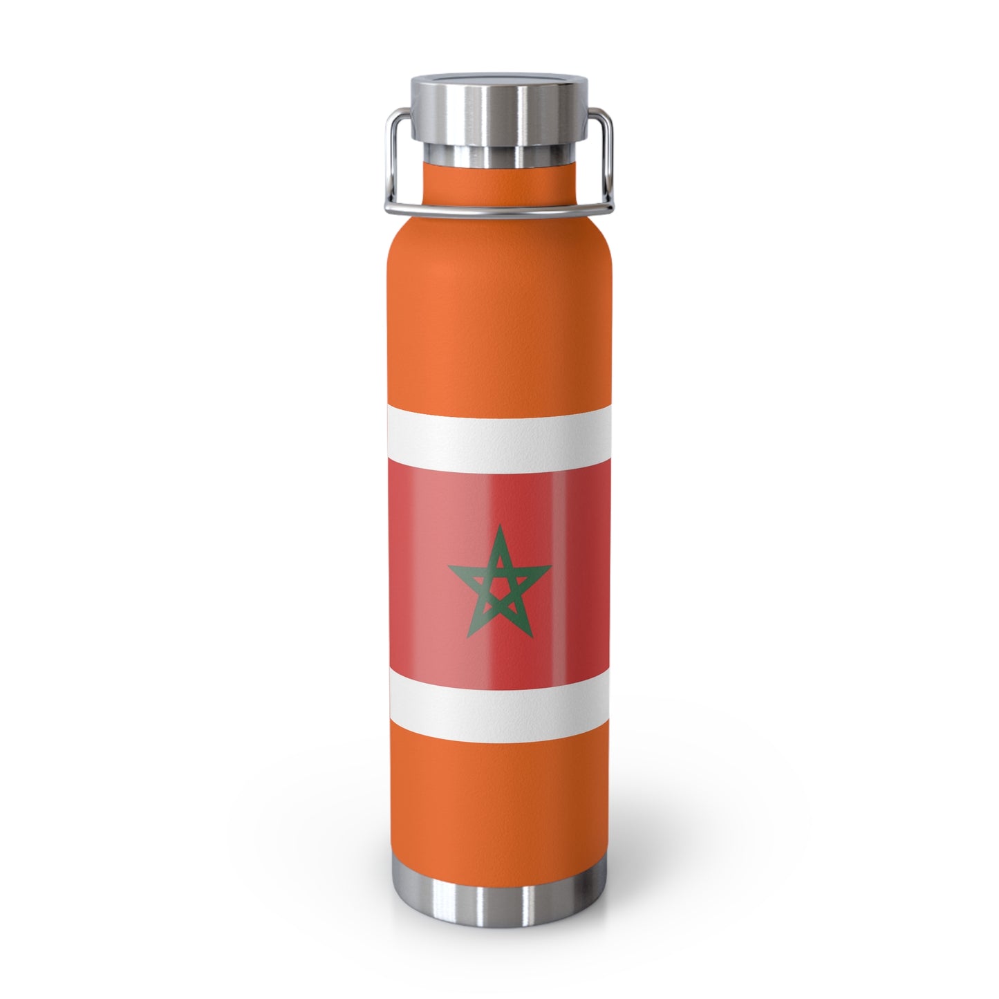 Moroccan Flag Insulated Water Bottle | Travel Flask, Sports Bottle, Eco-Friendly Gift, Hydration, Camping Accessory, Travel Mug