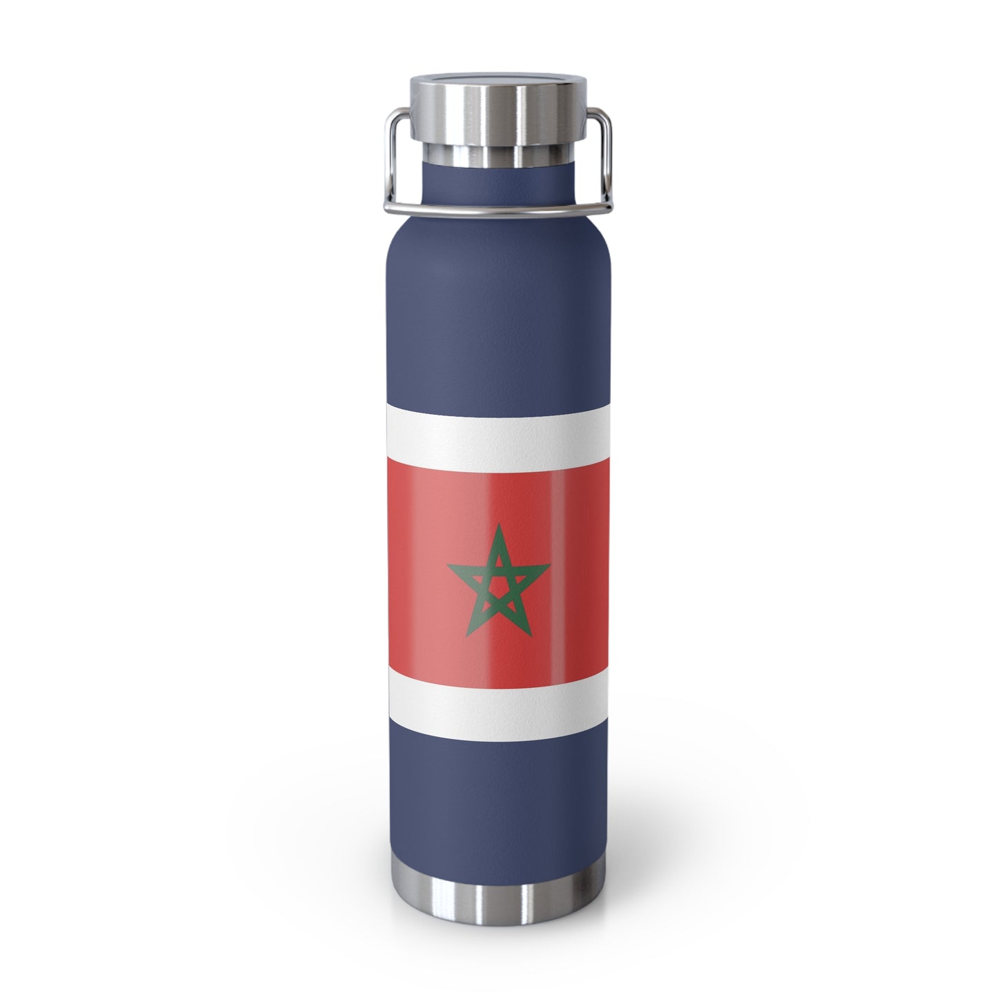 Moroccan Flag Insulated Water Bottle | Travel Flask, Sports Bottle, Eco-Friendly Gift, Hydration, Camping Accessory, Travel Mug