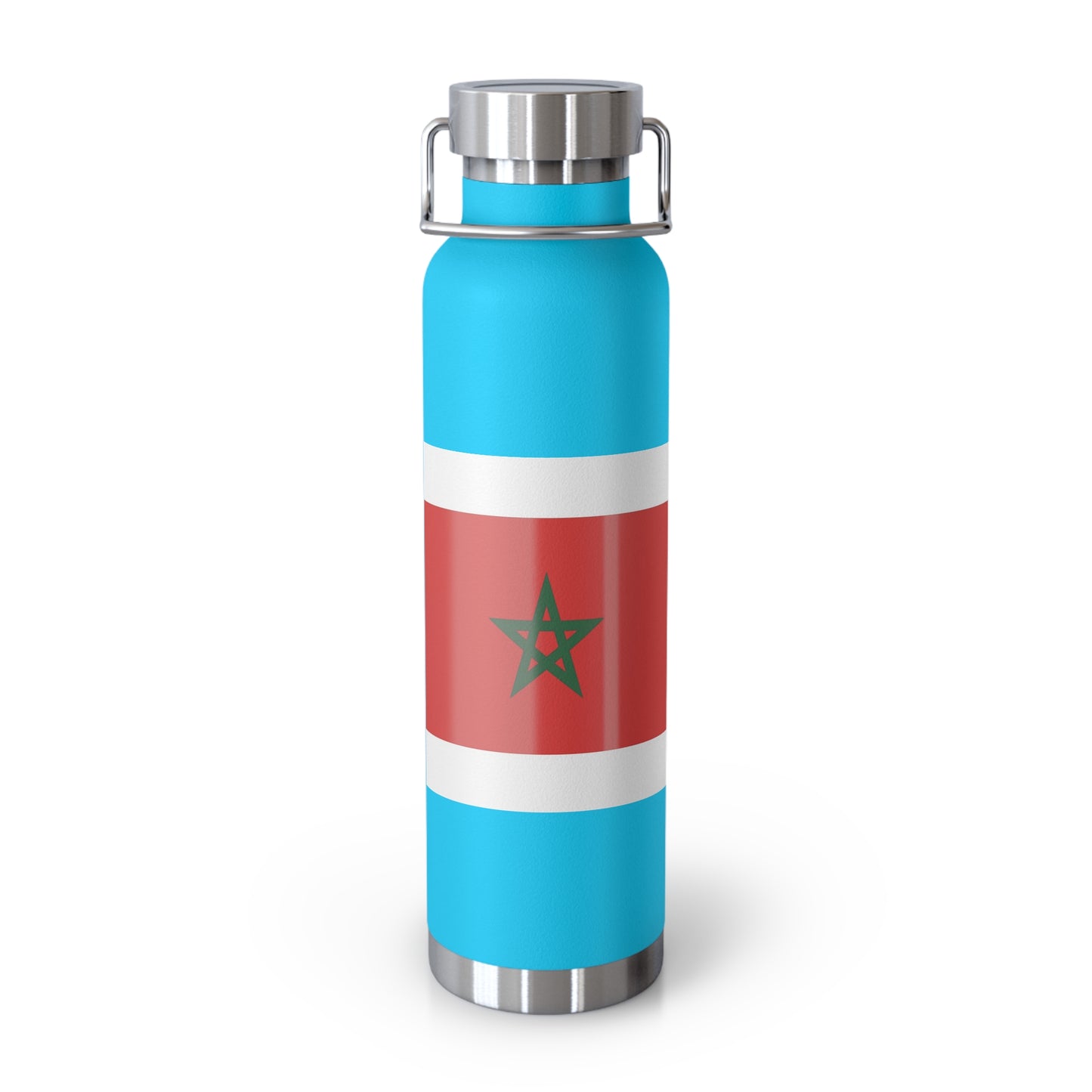 Moroccan Flag Insulated Water Bottle | Travel Flask, Sports Bottle, Eco-Friendly Gift, Hydration, Camping Accessory, Travel Mug