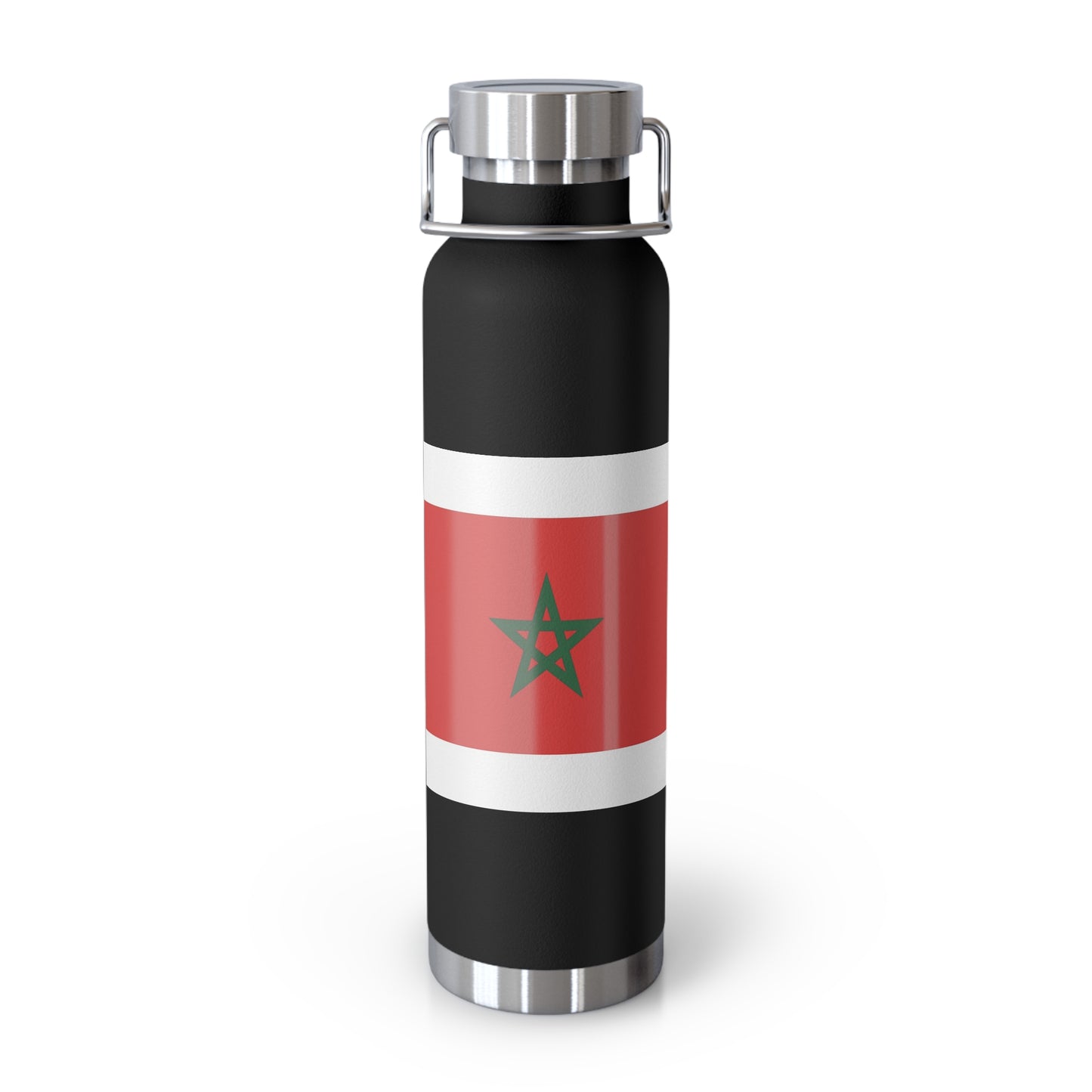 Moroccan Flag Insulated Water Bottle | Travel Flask, Sports Bottle, Eco-Friendly Gift, Hydration, Camping Accessory, Travel Mug