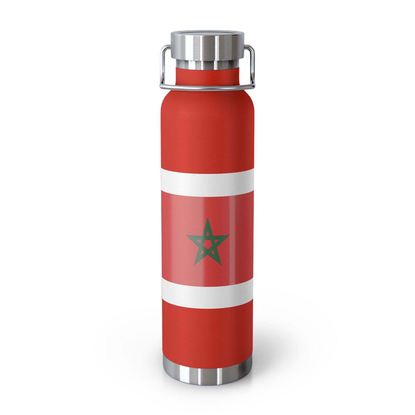 Moroccan Flag Insulated Water Bottle | Travel Flask, Sports Bottle, Eco-Friendly Gift, Hydration, Camping Accessory, Travel Mug