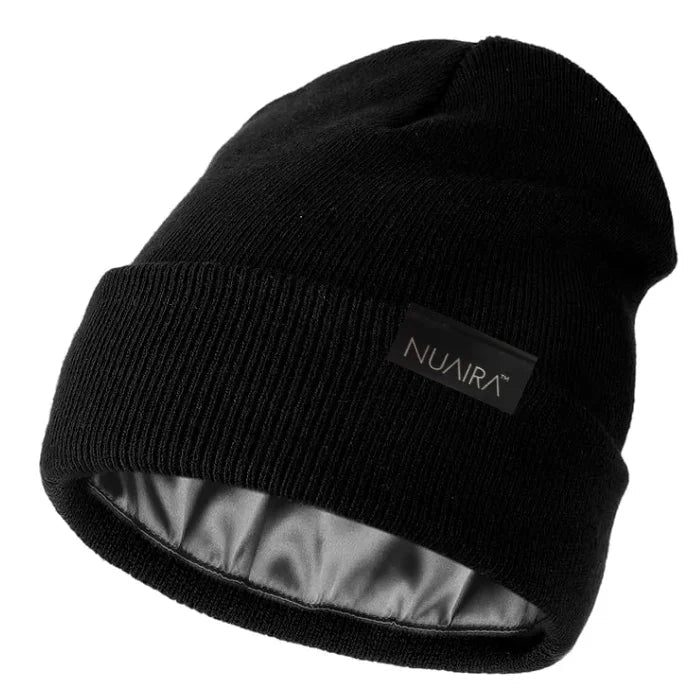 Satin Lined Winter Beanie Hat