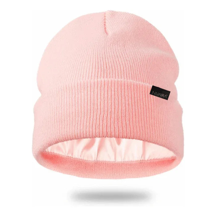 Satin Lined Winter Beanie Hat