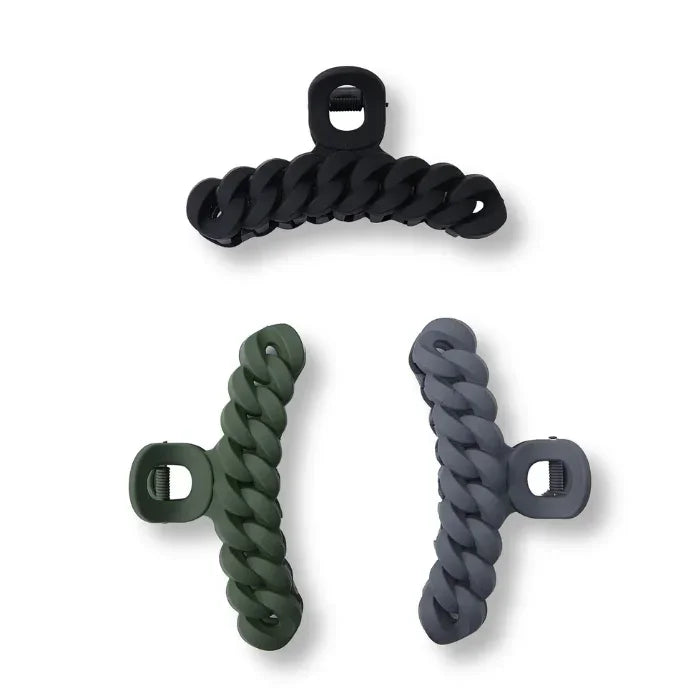 Cuban Claw Clip 3 Pc Set