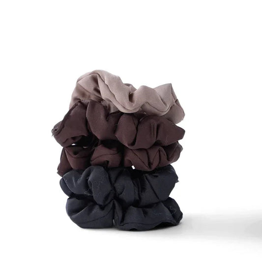 5 Pc Satin Pillow Scrunchie Set