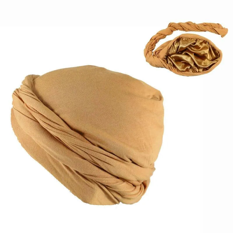 Satin Lined Halo Turban