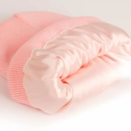 Satin Lined Winter Beanie Hat