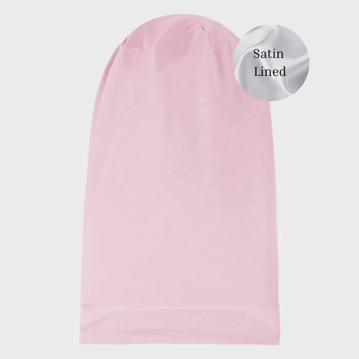 Extra Long Satin-Lined Jersey Beanie
