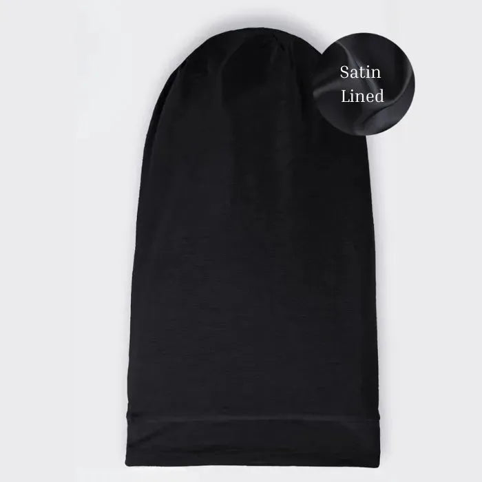 Extra Long Satin-Lined Jersey Beanie