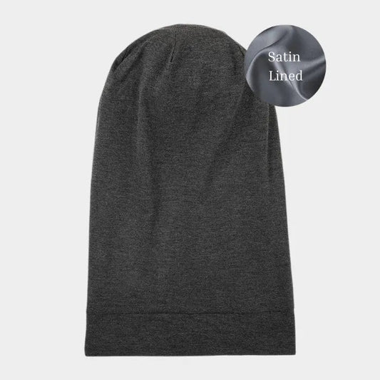 Extra Long Satin-Lined Jersey Beanie