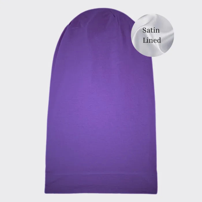 Extra Long Satin-Lined Jersey Beanie