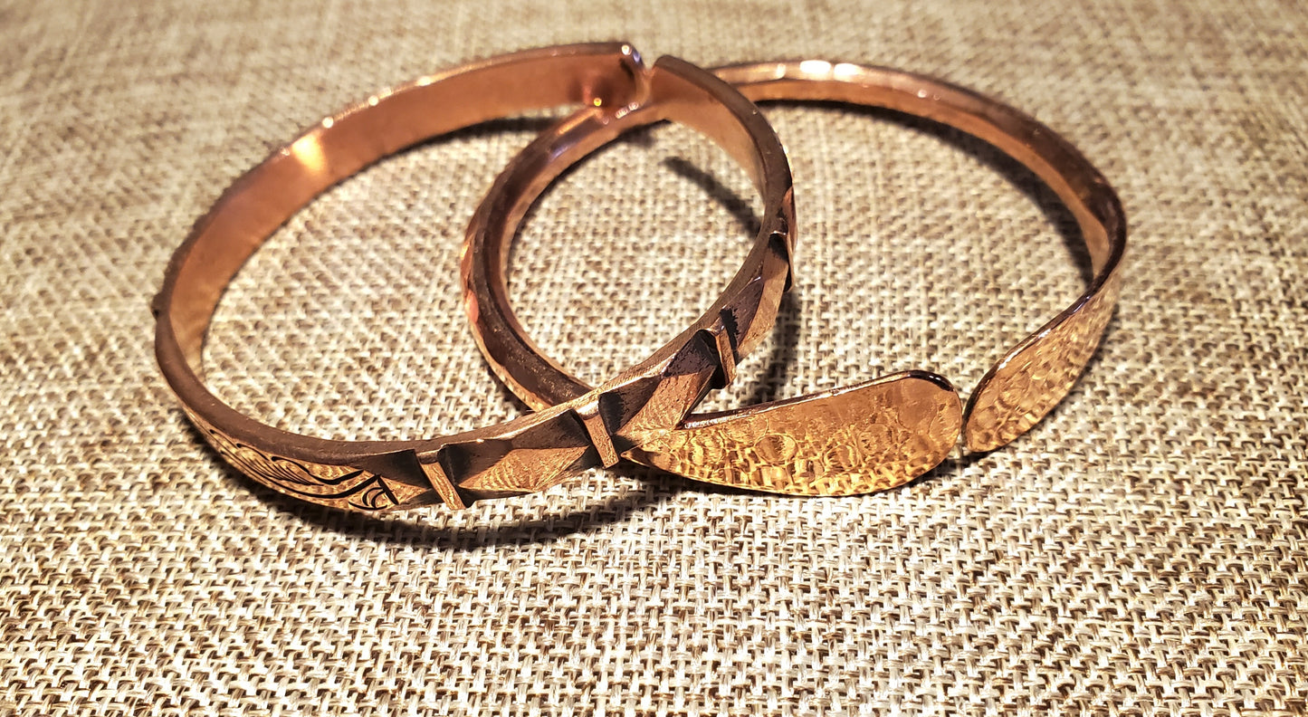 Handcrafted High-Vibration Copper Healing Bracelet – Pure Blood & Energy Alchemist