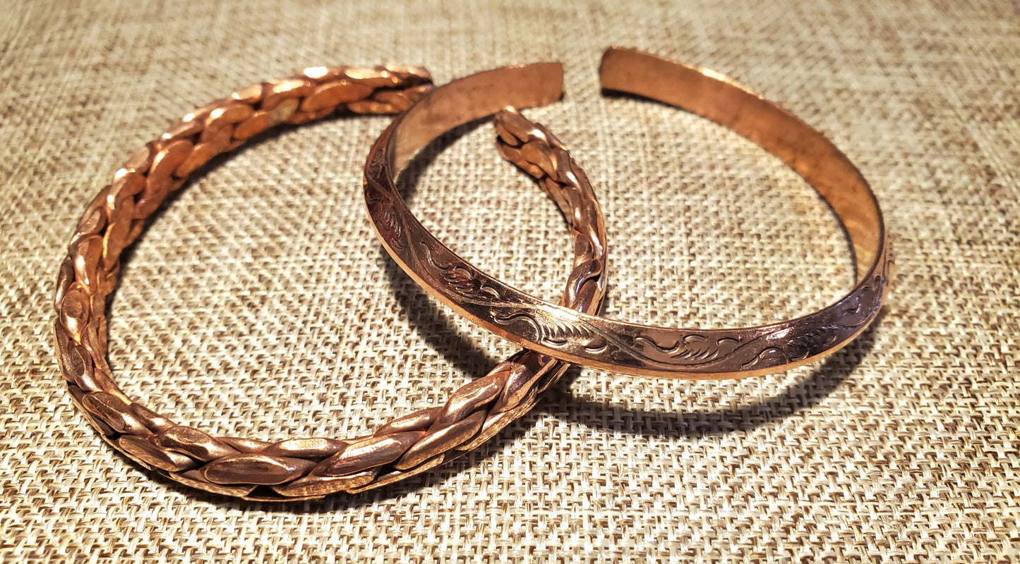 Handcrafted High-Vibration Copper Healing Bracelet – Pure Blood & Energy Alchemist