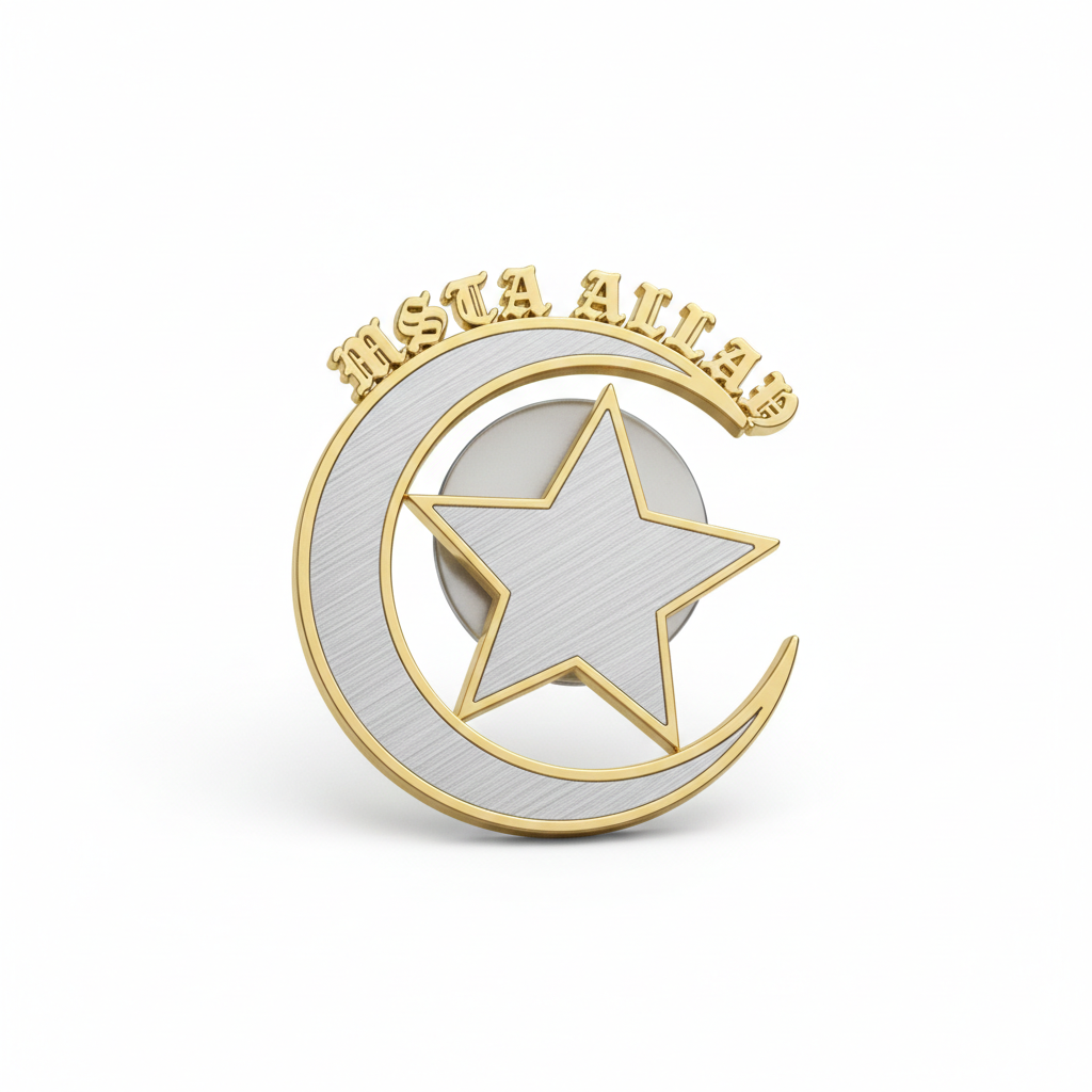 MSTA ALLAH" Celestial Magnetic Lapel Pin