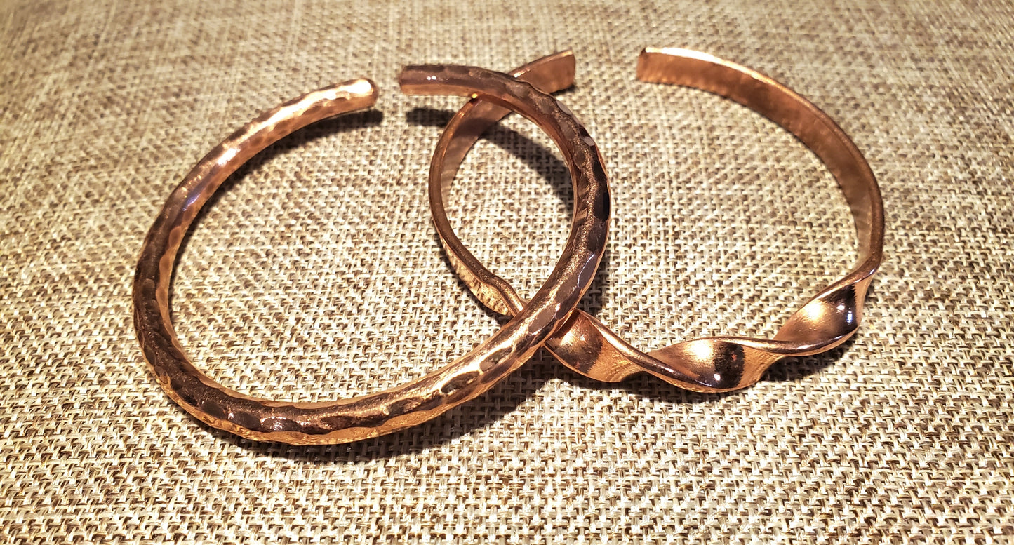 Handcrafted High-Vibration Copper Healing Bracelet – Pure Blood & Energy Alchemist