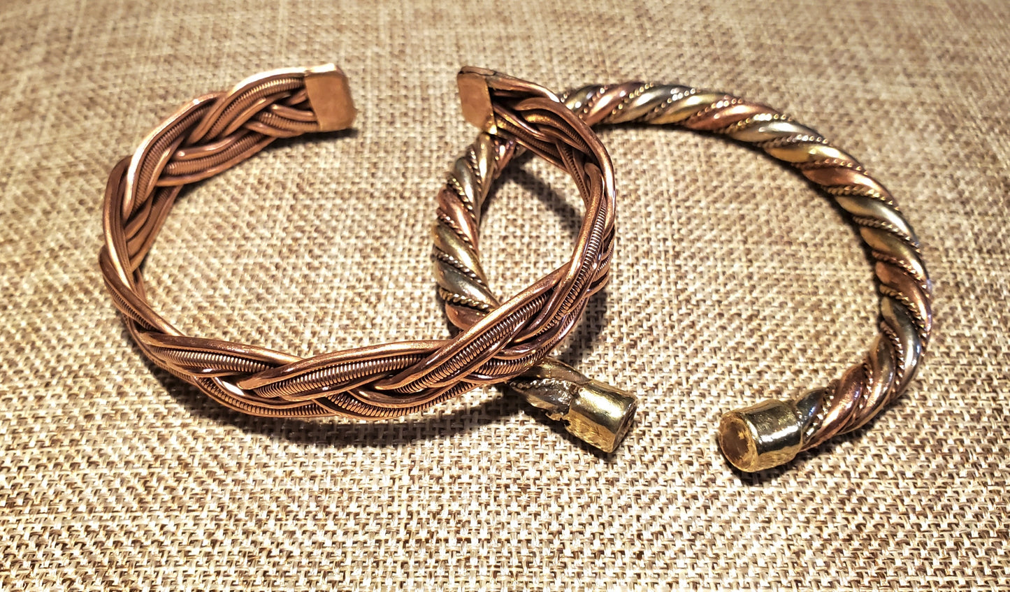 Handcrafted High-Vibration Copper Healing Bracelet – Pure Blood & Energy Alchemist